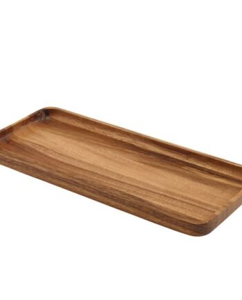 Akacietræ Rektangulær Serveringsbakke 30   13 Cm Genware