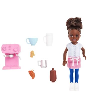 Barbie Chelsea Can Be  Barista Doll And   Career-themed Accessories Including Coffee Maker