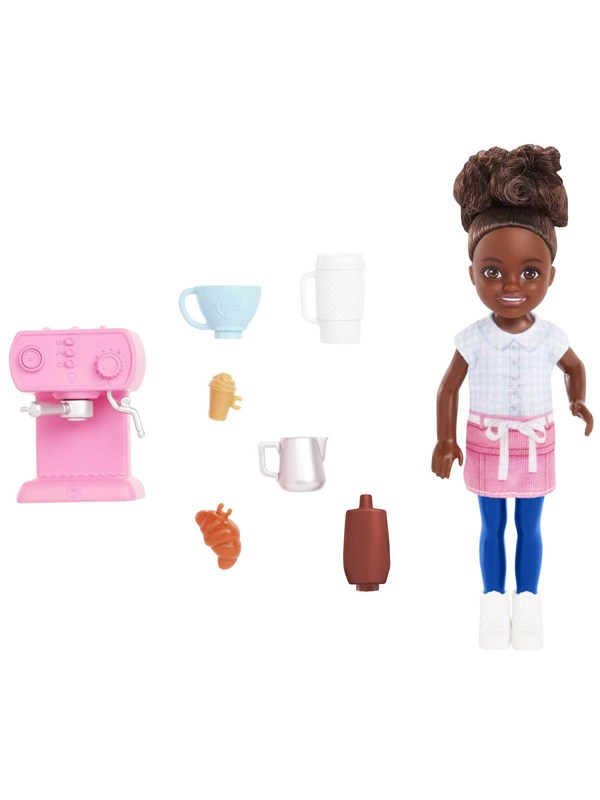 Barbie Chelsea Can Be Barista Doll And Career-themed Accessories Including Coffee Maker