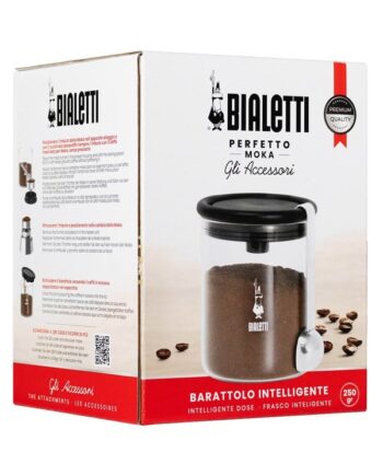Bialetti Mocha Coffee Jar 250    With Cap  Glass