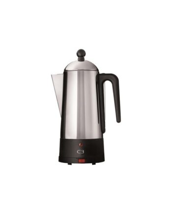 C3 Design Eco Electric Percolator Black Brushed Stainless Steel