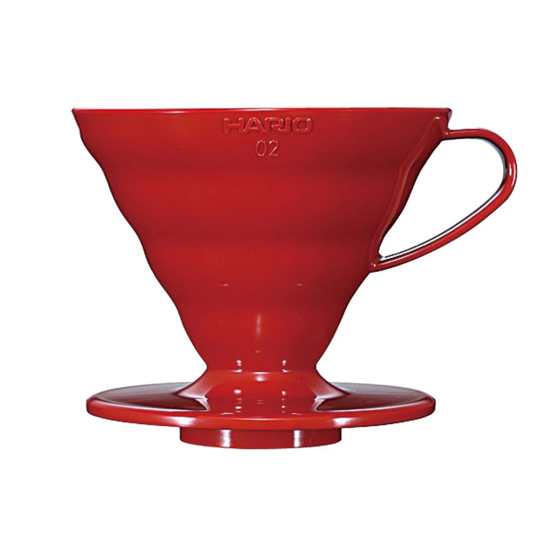 Hario V60 Plastic 02 Dripper Rød