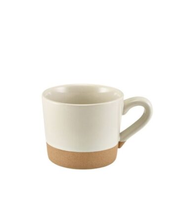 Kava Hvid Stentøjskaffekop 28   Cl Fra Genware