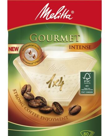 Melitta Kaffefilter Gourmet Intense 1x4 Hvid 80 Stk