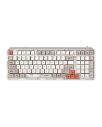 Miiiw Z980 Promax Wireless Keyboard   4g  Coffee Theme  Tastatur Engelsk Fløde