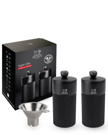 Peugeot Duo Line Mp Ms 12cm Mat Sort Tragt   Rustfrit Stål