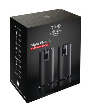 Peugeot Mp Ms   15cm Elektrisk Duo Line Sæt Mat Sort