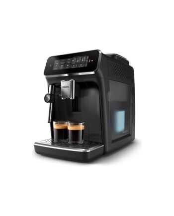 Philips 3300 Series Ep3321 Automatic Coffee Machine With Milk Frother 15 Bar Black Lacquered