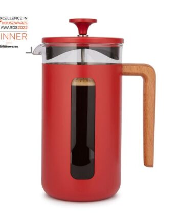 Pisa  -kops Stempelkande Rød Træhåndtag La Cafetiã Re