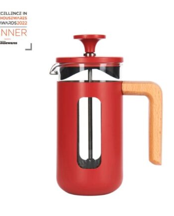 Pisa  -kops Stempelkande Rød Træhåndtag La Cafetiã Re