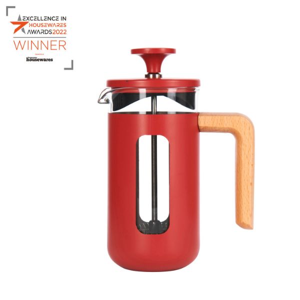 Pisa -kops Stempelkande Rød Træhåndtag La Cafetiã Re