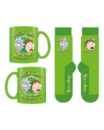 Pyramid Rick And Morty Mug And Socks Set Krus