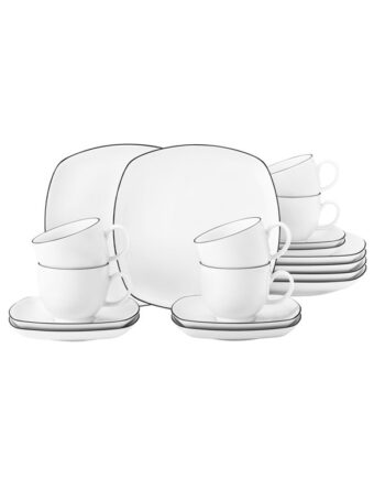 Seltmann Lido Black Line Coffee Service With Recta