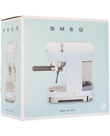 Smeg 50 Apos   Style Ecf02wheu Coffee Machine With Cappuccinatore 15 Bar White
